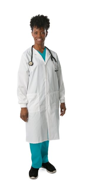 UNISEX LABCOAT LEFT WHITE LGE