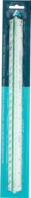 Plastic 12 Inch Triangle Scale Architecture