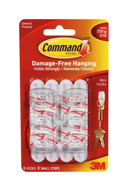 COMMAND MINIHOOK 6CT/8STRIP