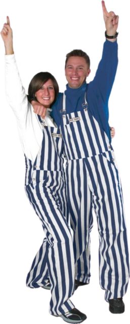 Trine University Stripe Game Bib Overalls