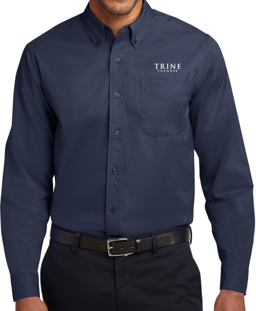 Trine Twill Button Down Long Sleeve Trine Thunder - ONLINE ONLY