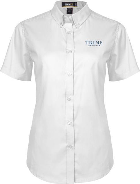 Trine Ladies Twill Button Up Short Sleeve Trine Thunder - ONLINE ONLY